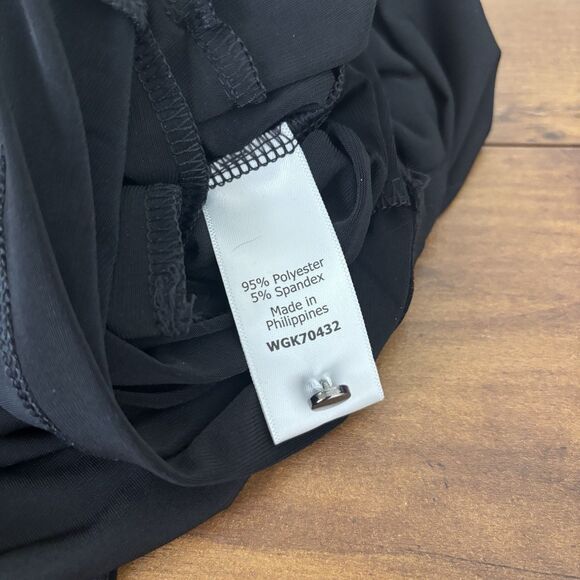 41 Hawthorn Womens Large Belted Black Jumpsuit Romper Pockets Short Sleeve - Picture 7 of 7